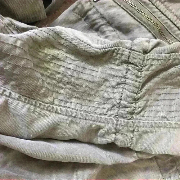 Max Jeans Olive Green Tencel Military Style Zip Jacket - Picture 10 of 14